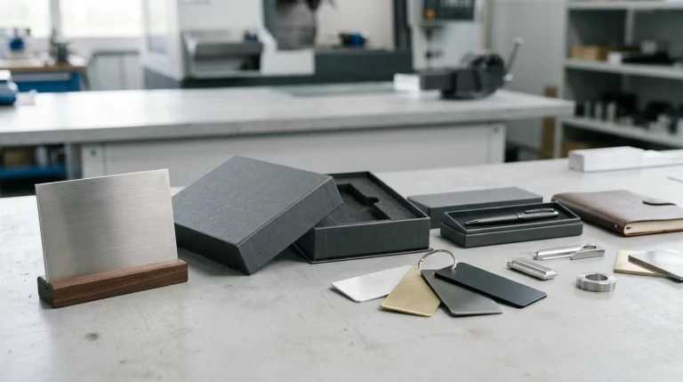 3D printed corporate gifts and awards with logo base and metallic finish
