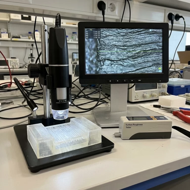 3D printing surface roughness inspection on a microchannel or fine prototype
