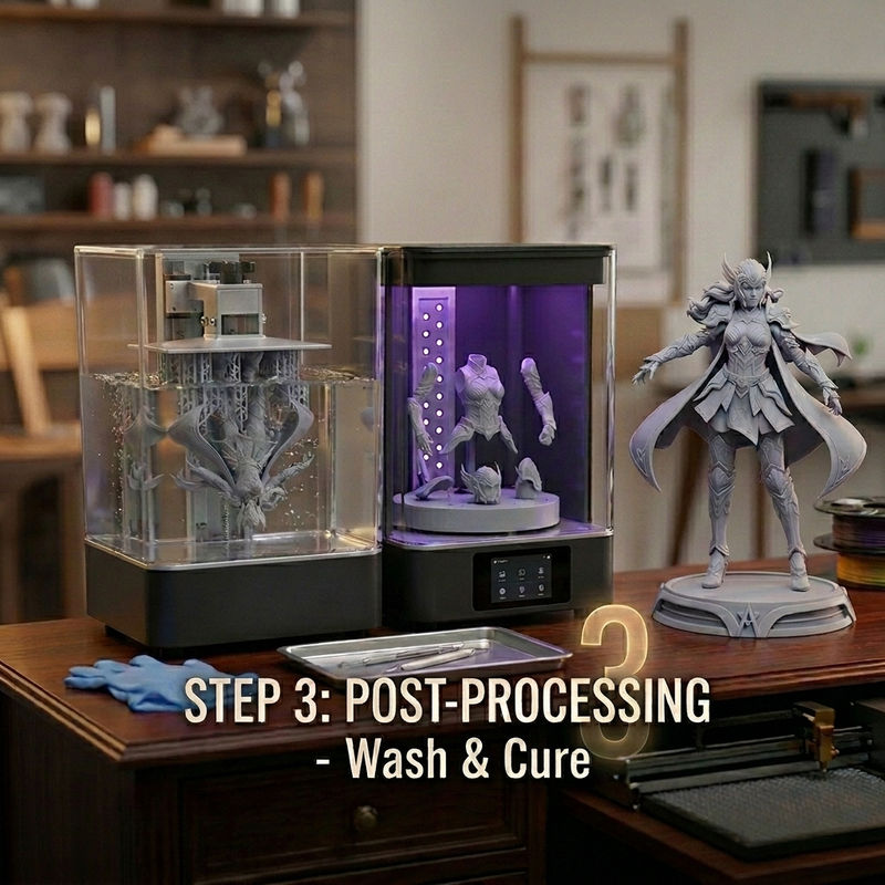 metal 3D printing post-processing workflow including support removal heat treatment CNC machining and polishing