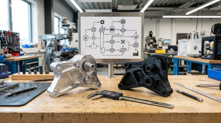CNC machining vs 3D printing comparison for prototypes and production parts