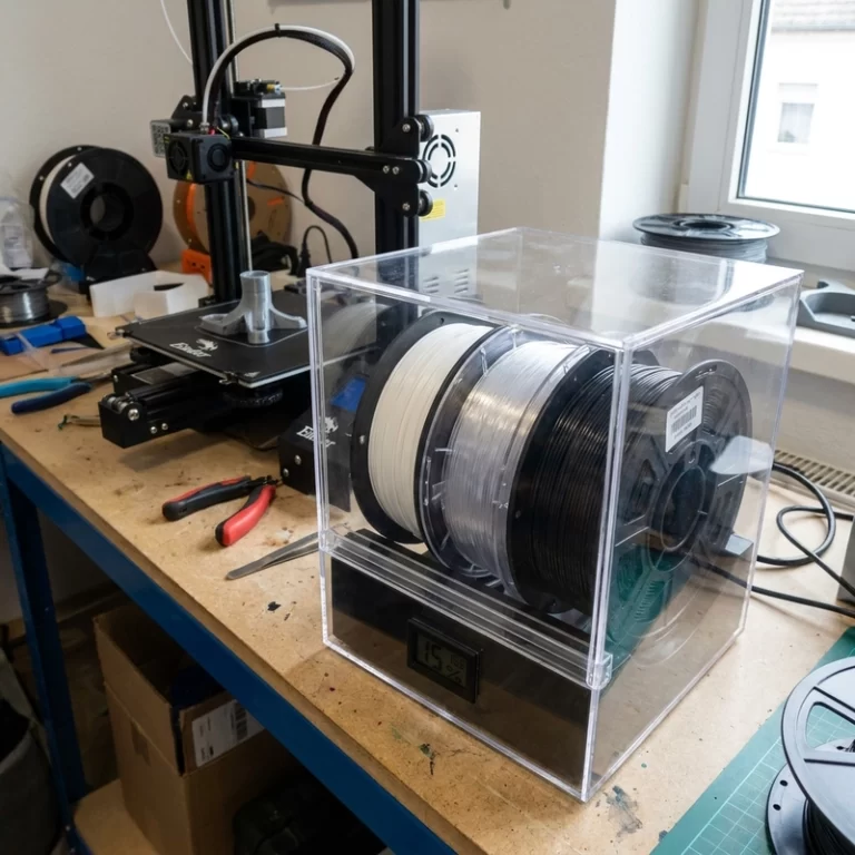Engineering plastic filament drying setup for nylon PC TPU and filled materials
