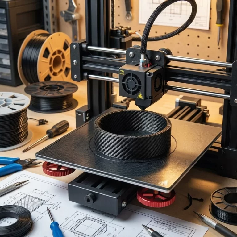 fiber-reinforced 3D printing carbon fiber nylon part with nozzle wear and fiber path planning