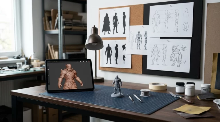 photo to 3D figurine photo requirements with front side and detail reference images