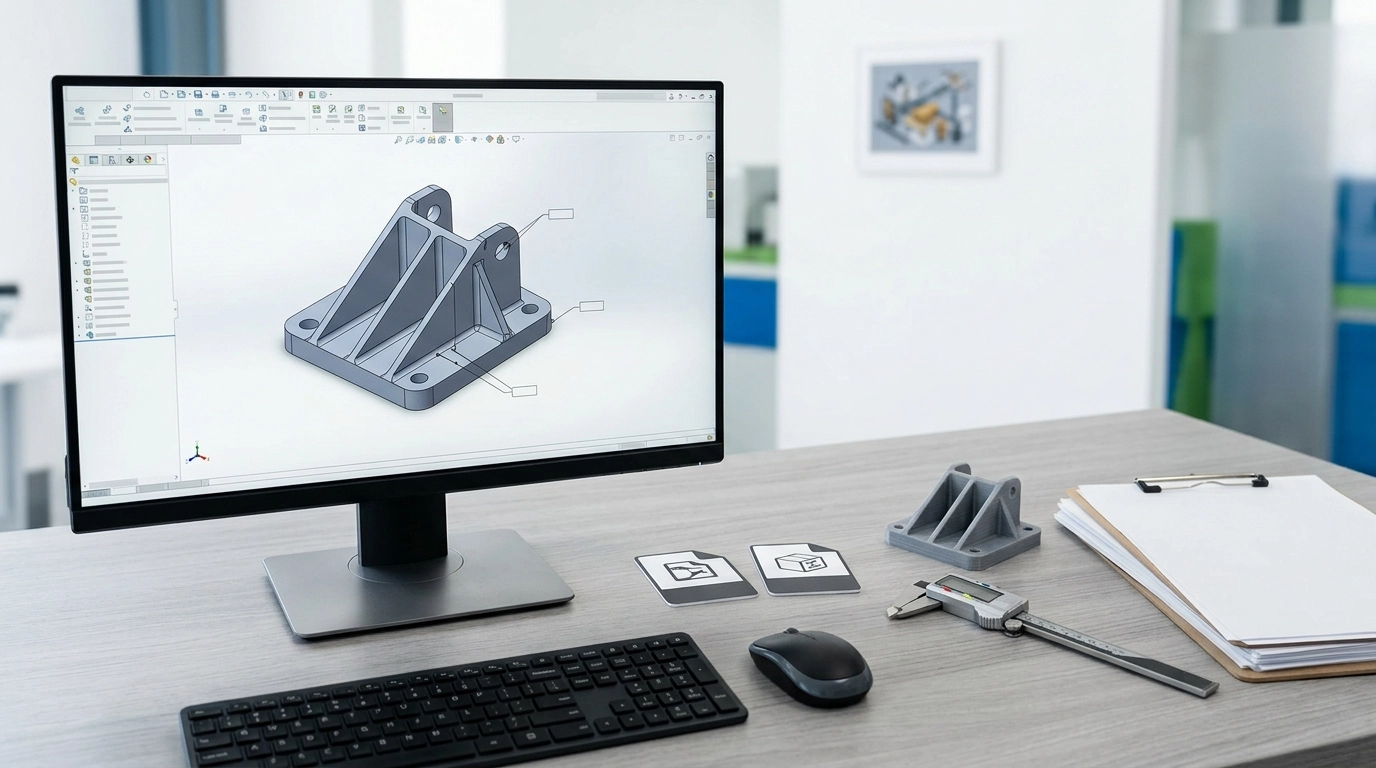 prepare STL and STEP files for 3D printing quote with CAD checklist