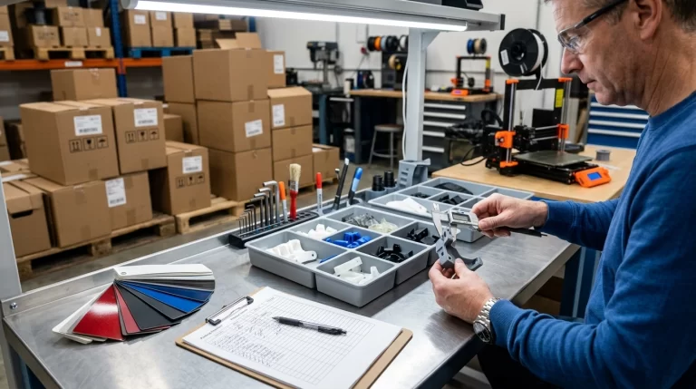 small-batch 3D printing quality control with inspection checklist before shipping