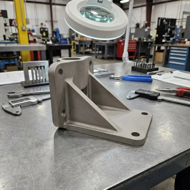 TC4 titanium SLM 3D printing Ti6Al4V bracket after support removal