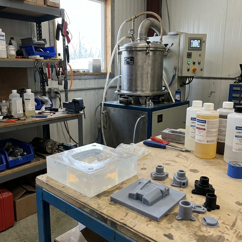 Vacuum casting vs 3D printing small-batch plastic production with silicone mold and resin master