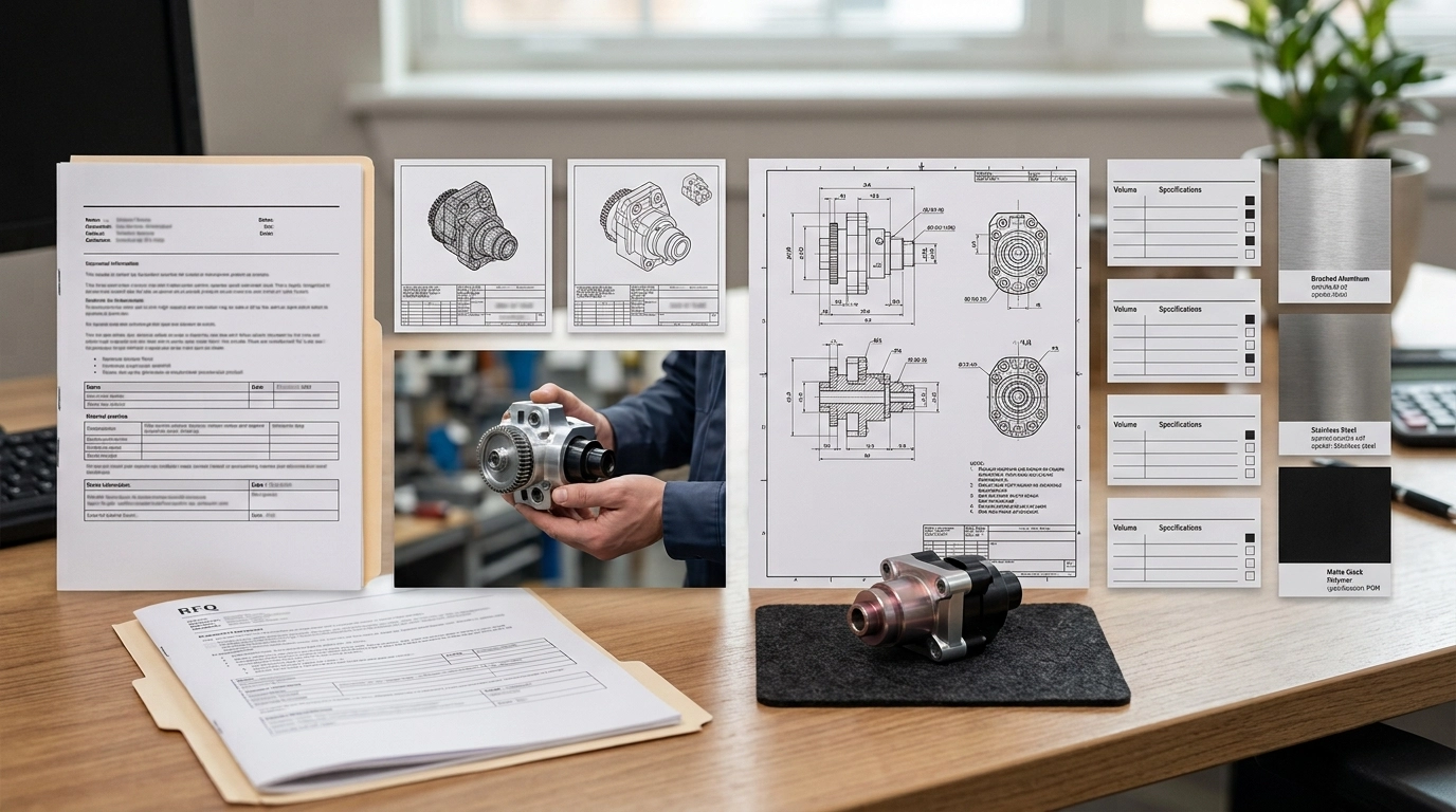 what to send for a 3D printing quote including CAD photo drawing and quantity notes
