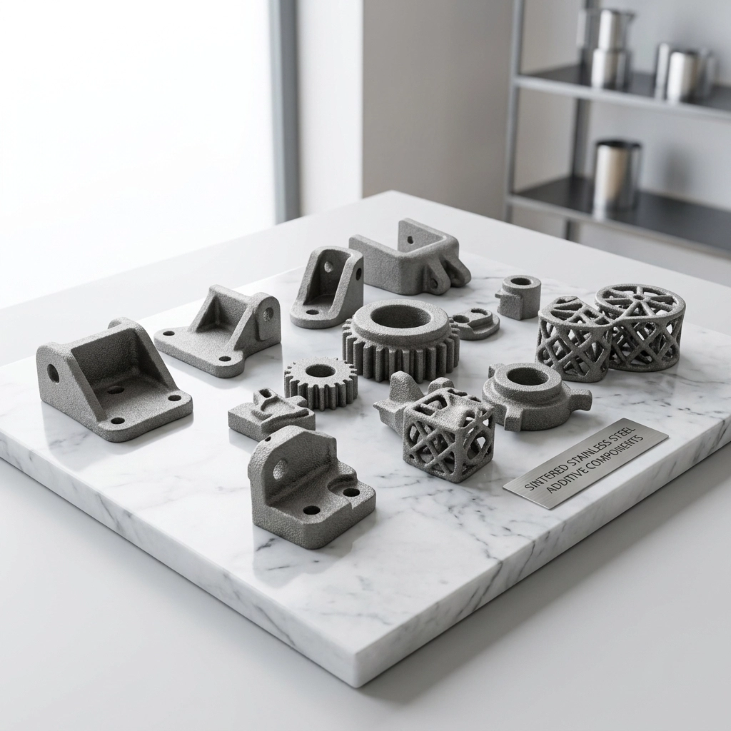 Binder Jetting Metal 3D Printing Service sintered metal parts - side view
