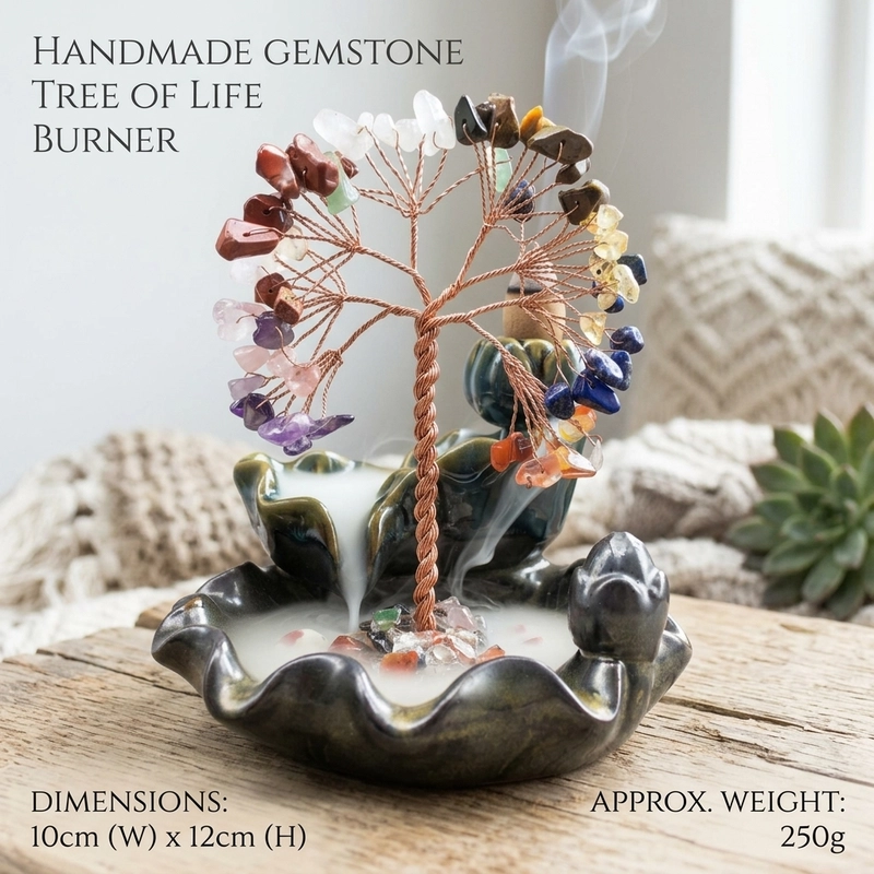 Crystal Tree Incense Burner - home incense burner