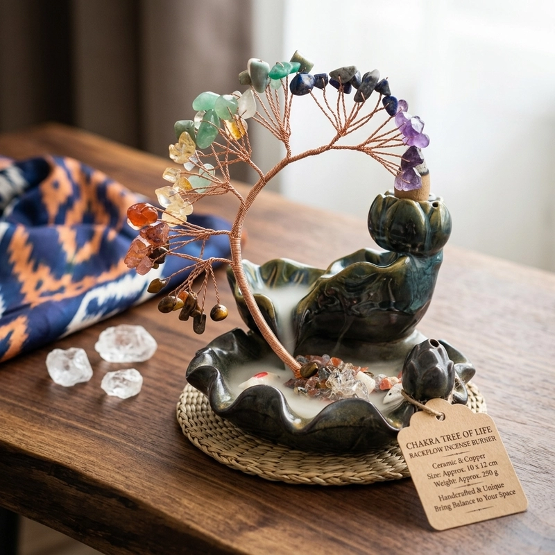 Crystal Tree Incense Burner - incense burner ornament