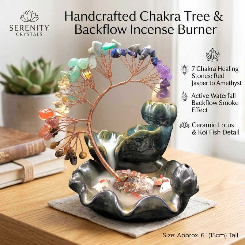 Crystal Tree Incense Burner - retro incense burner