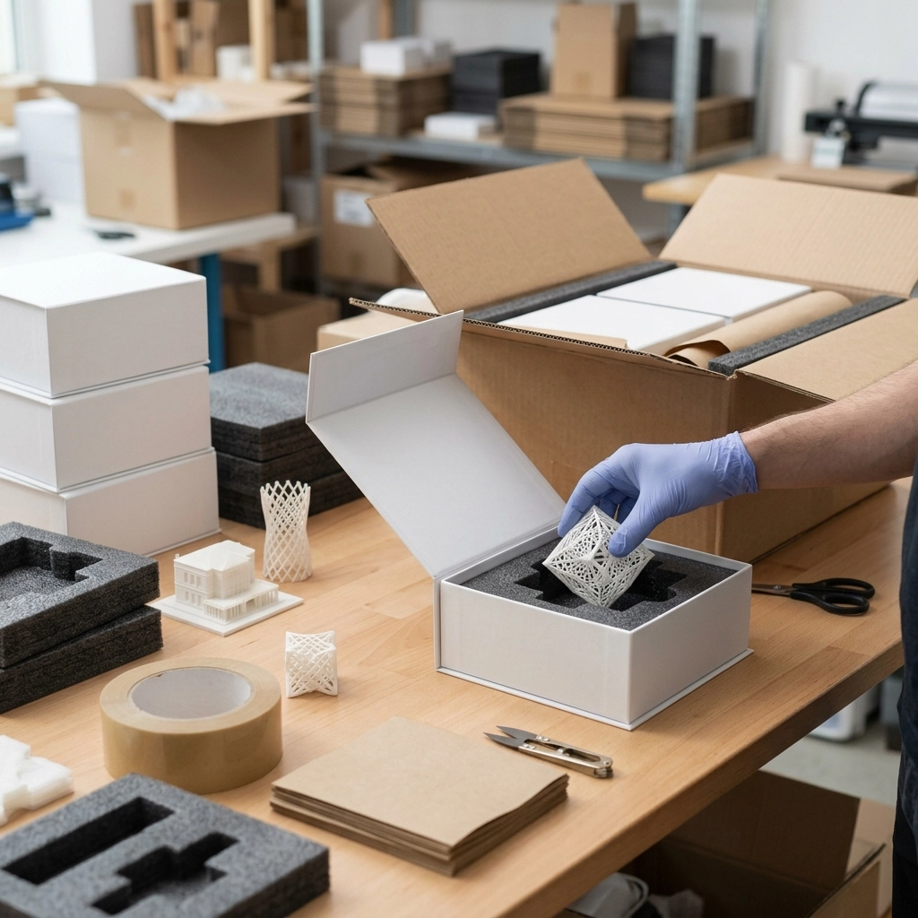 3D printing quality inspection sample approval and packing review