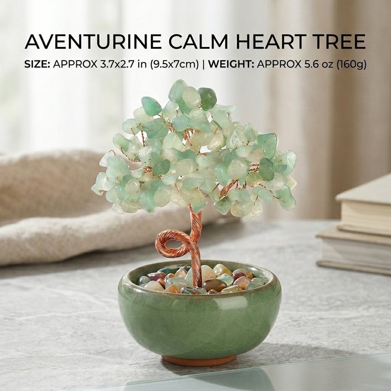 Handmade Crystal Tree Decor - shop feng shui ornament
