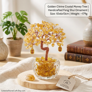 Gemstone Crystal Tree Desk Decor