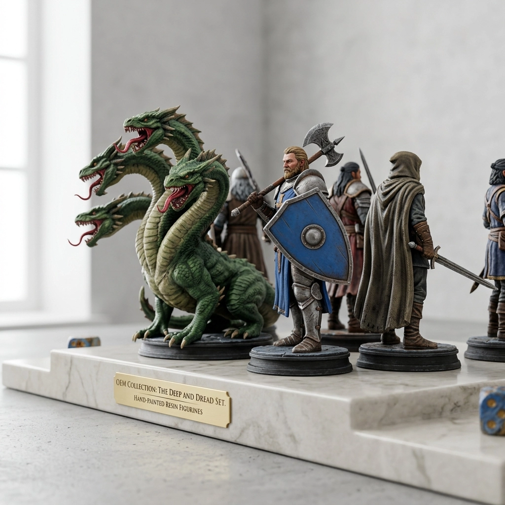 OEM Custom Figurine Manufacturing sample-to-bulk display - side view