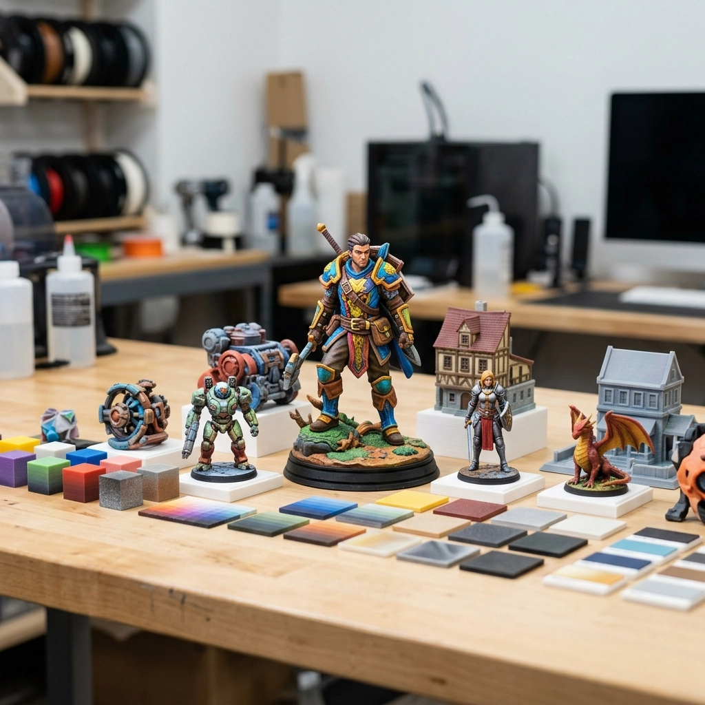 WJP Full Color 3D Printing Service color model samples - process sample