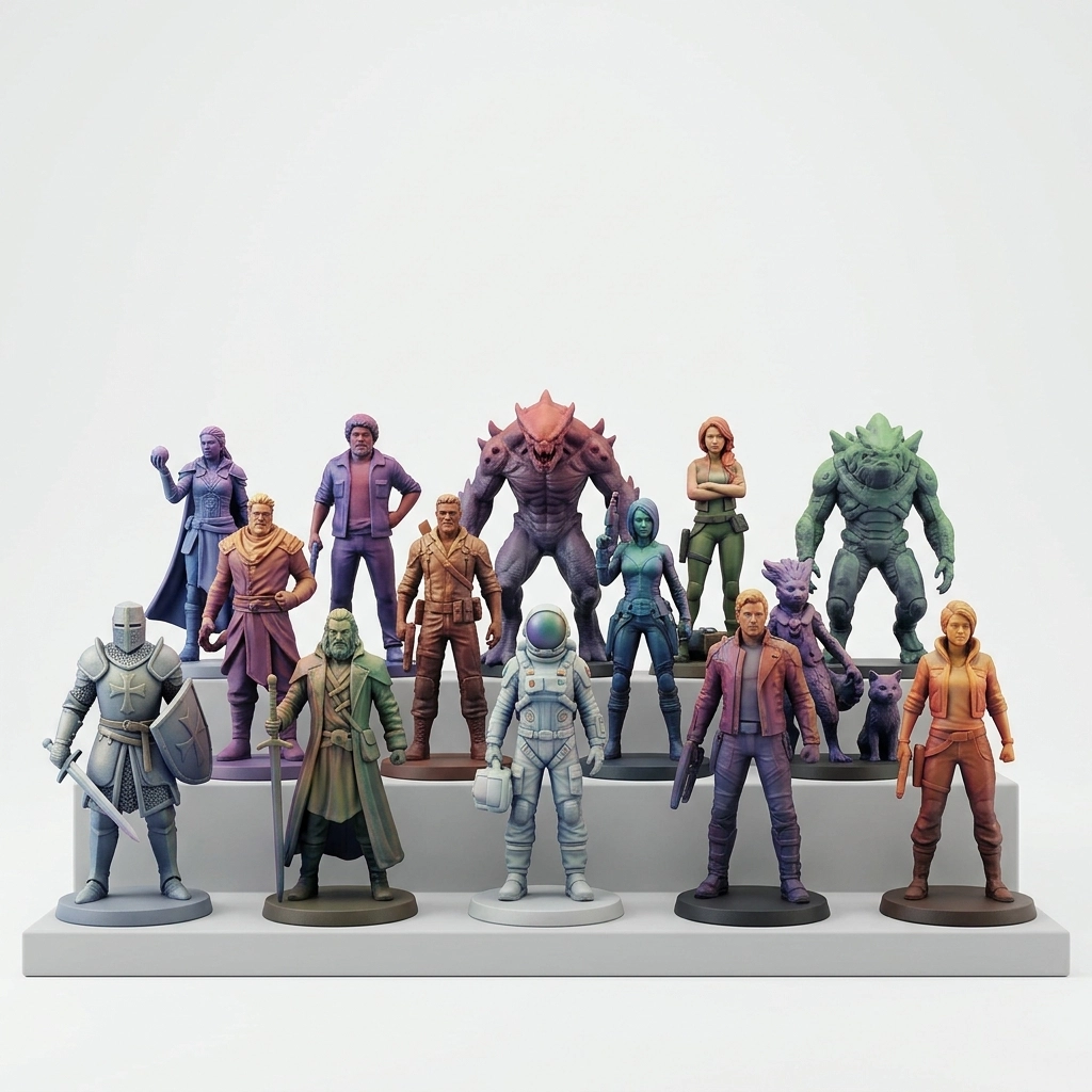 WJP full color 3D printing sample with detailed surface color